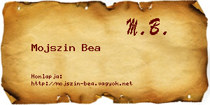 Mojszin Bea névjegykártya